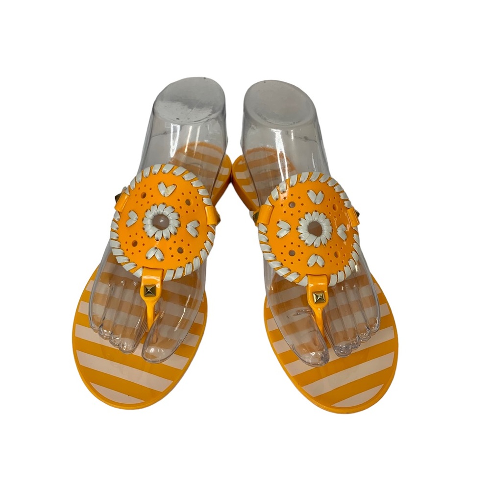 JACK ROGERS Georgica Jelly Thong Sandals Sz 6